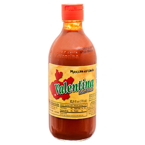 valentina red hot sauce - 12.5z -- 24 per case