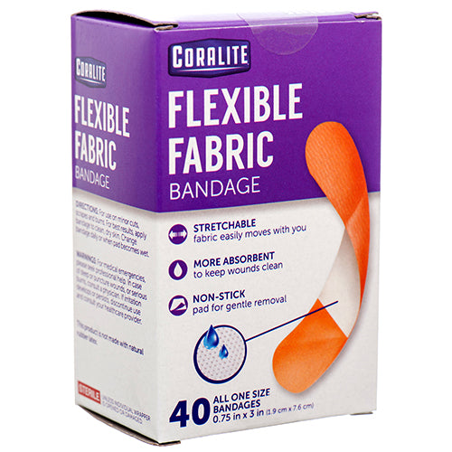 coralite bandage flexible fabric - 40 ct -  -- 24 per case