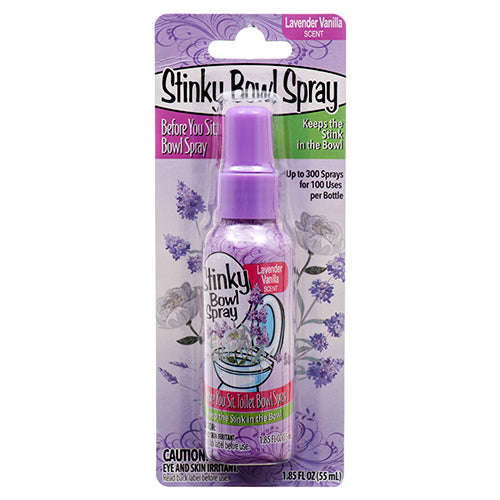 stinky bowl spray lavender vanilla 1.85 oz -- 24 per case