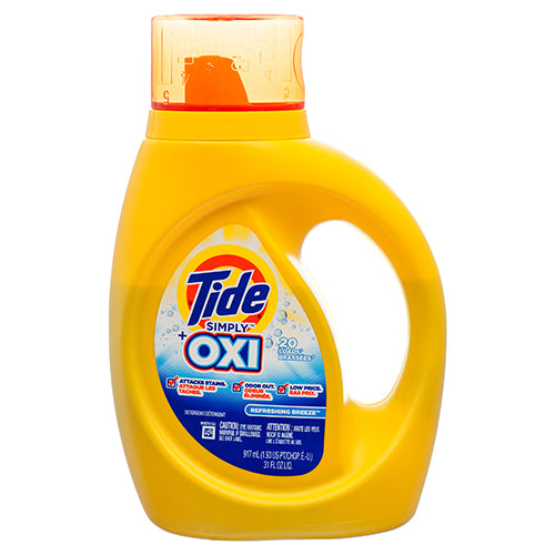 tide simply liquid oxi refreshing breeze detergent -- 6 per case