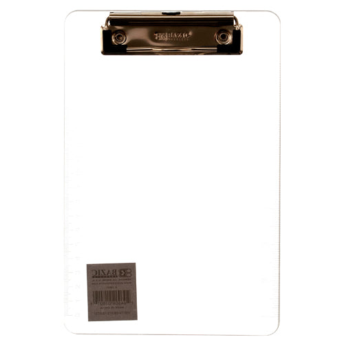 plastic clipboards - memo size - assorted colors -- 24 per box