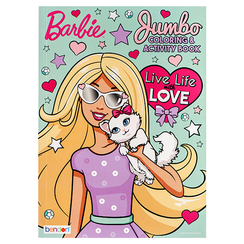 coloring book barbie jumbo -- 36 per case