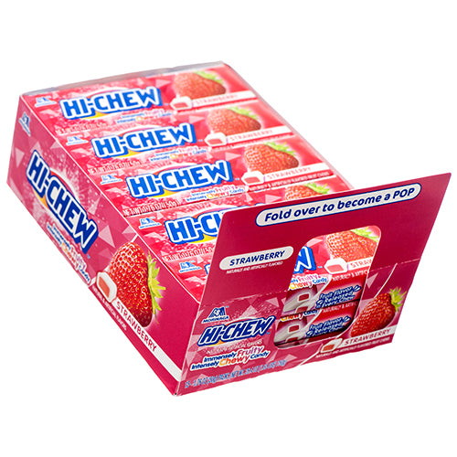 hi-chew fruit chews - strawberry  -- 15 per box