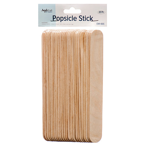 angels craft popsicle sticks - natural - 25 ct  -- 12 per box