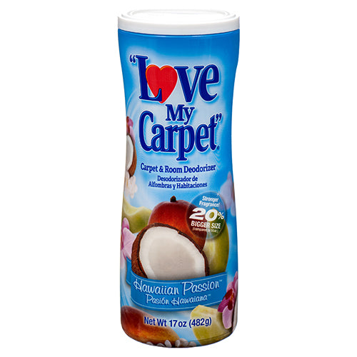 love my carpet room deodorizer hawaiian passion - 17 oz -- 12 per case