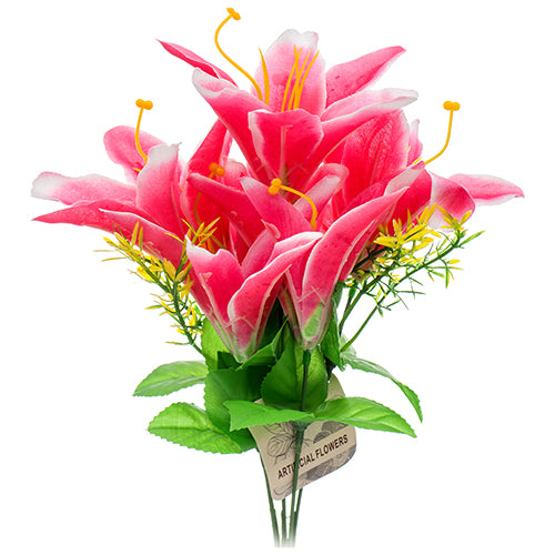 fresh lilies bouquet - 6 flowers -- 24 per case