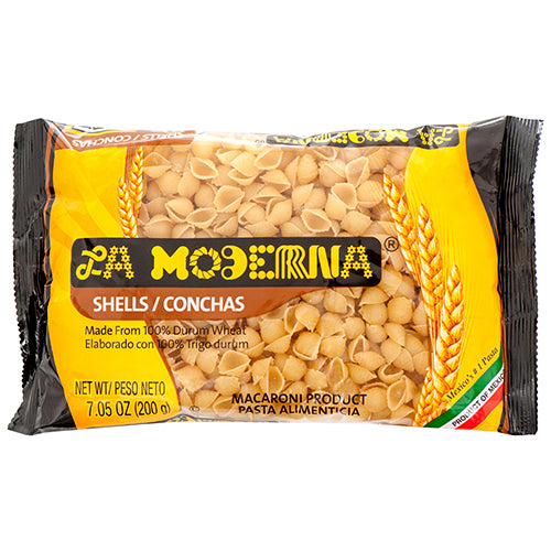 la moderna pasta shells 7 oz - durum wheat -- 20 per case