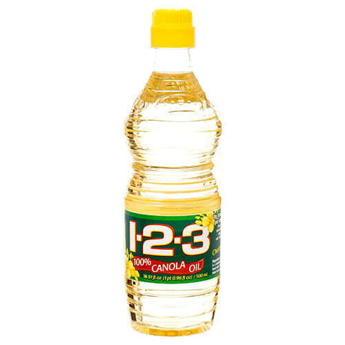 123 oil canola - 500ml -  -- 24 per case