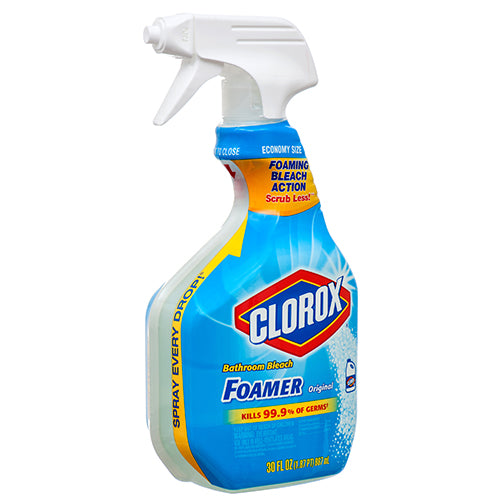 clorox bleach foamer for bathroom 30 oz -- 9 per case