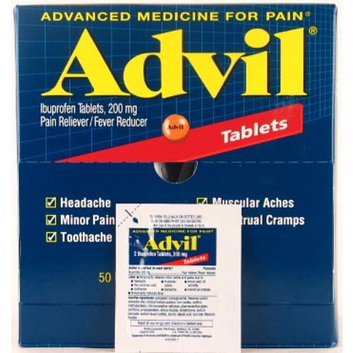 advil regular 50 / 2ct - 1200 per case -  -- 50 per box