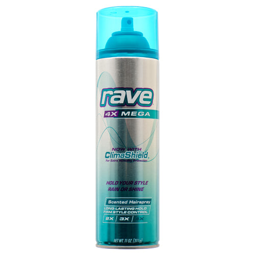 rave 4x scented hairspray 11z -- 12 per case