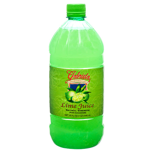 gabriela juice lime - 32 oz -- 12 per case