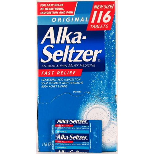 alka-seltzer original value pack  -  -- 58 per box