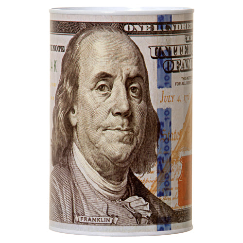 metal coin bank - us $100 new bill -- 48 per case