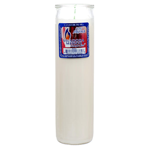 veladora religious candle white - -  -- 12 per case