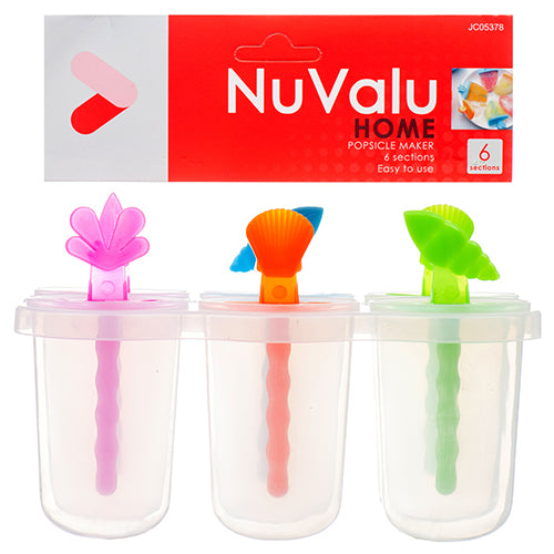 nuvalu ice freeze pop maker - 7.1x3.0x4.3 94g -- 24 per case