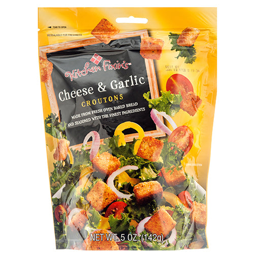 kitchen fixins cheese & garlic croutons 5 oz -- 12 per case