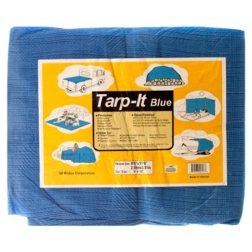 heavy-duty tarpaulin 9 x 12 blue -- 1 per box