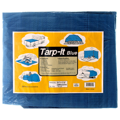 10' x 12' blue tarpaulin - -  -- 1 per box