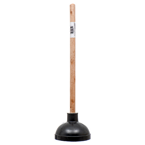 nuvalu toilet plunger 20.9 in w/ wooden handle -- 12 per case