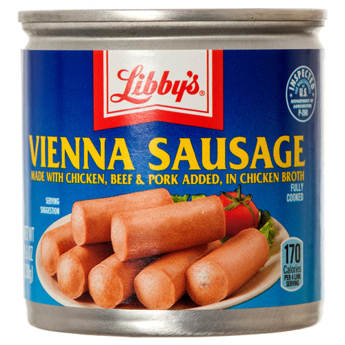 libby's vienna sausage - 4.6 oz - bulk - 3240 per case -- 18 per box