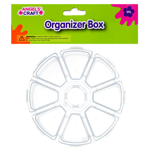 craft organizer clear round #dcs-2303 -  -- 12 per box