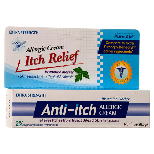 pure-aid anti-itch cream - 1 oz -- 24 per case