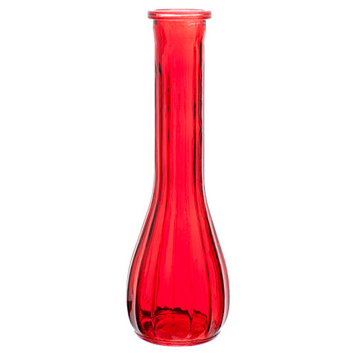 red glass vase 9 in - #bd227-rd -- 48 per case