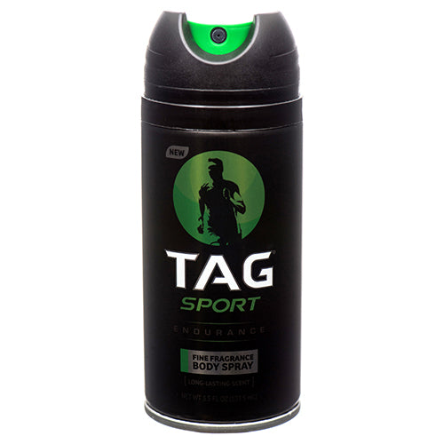 tag sport body spray endurance 3.5 oz -- 12 per case