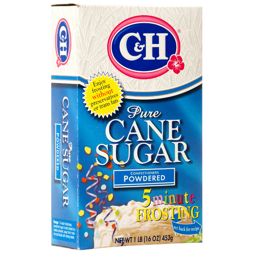 c&h powdered sugar 1 lb box - bulk  -- 24 per case