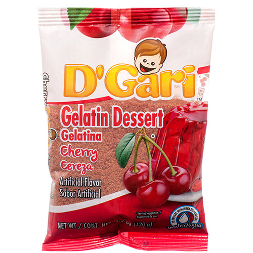 d gari water gelatin cherry 4.2z -- 24 per case