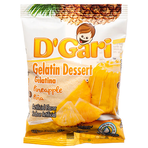 d gari water gelatin pineapple - 4.2oz - 24 pack -- 24 per case