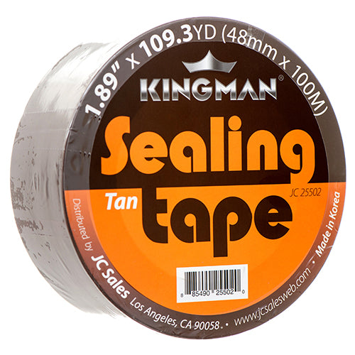 kingman packing tape - tan - 1.89 in x 110 yards -- 36 per case