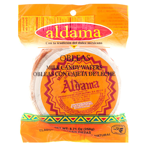 aldama 5ct oblea mediana wafers with cajeta -- 30 per case