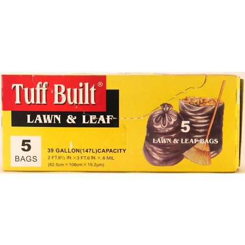 black tuff built trash bags - 39 gallons -- 24 per case