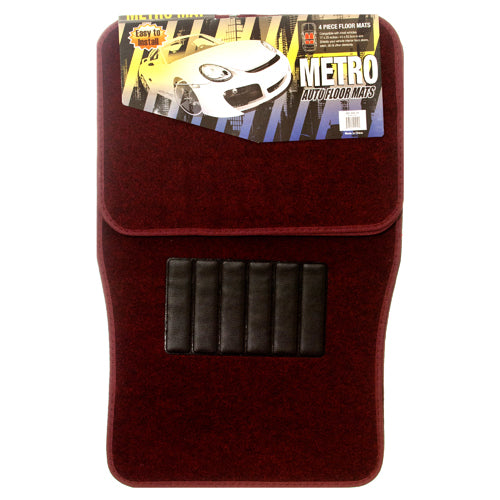 auto mats 4 piece - bronz burgundy #mt-1003 -- 10 per case