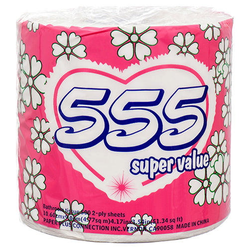 bath tissue 555 super value 2ply -- 48 per case