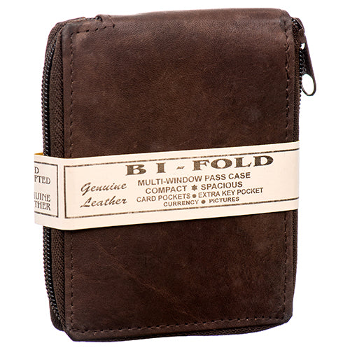 men's cowhide leather wallets - assorted colors  -- 12 per box