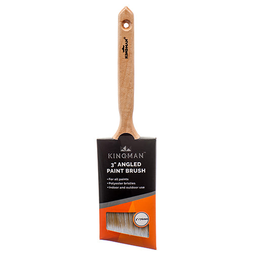 kingman angled paint brushes -- 24 per box