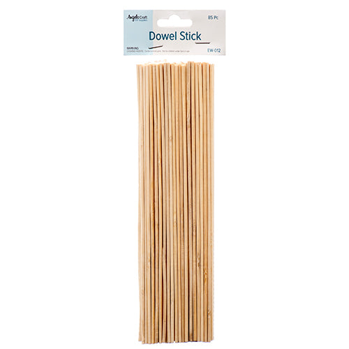 premium angels craft dowel sticks - natural wood  -- 12 per box