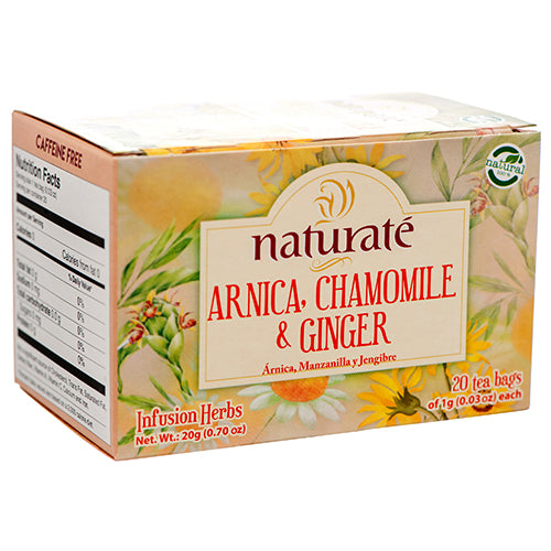 naturate arnica, chamomile & ginger tea -- 24 per case