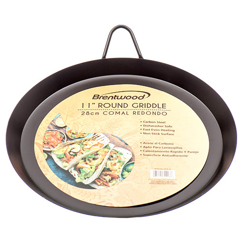 brentwood 11 round griddle  -- 12 per case