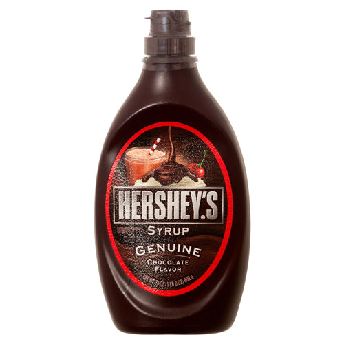 hershey's chocolate syrup 24 oz bottle -- 24 per case