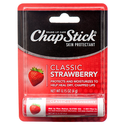 chapstick lip balm classic strawberry 0.15 oz -- 12 per box