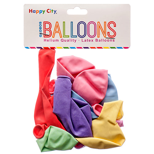 globos balloons - assorted colors  -- 12 per box