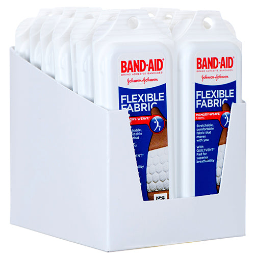 band-aid flexible fabric travel size 8 ct -- 12 per box