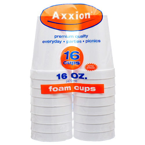 axxion foam cups 16 oz 14 ct -- 16 per case