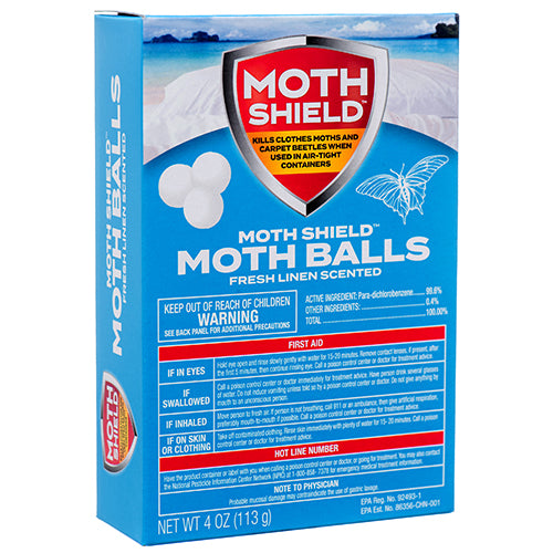 moth shield moth balls - fresh scent - 4 oz -- 24 per case