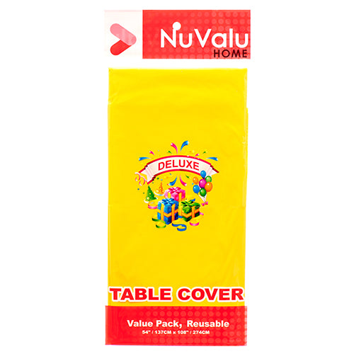 yellow deluxe peva table covers - 0.09mm thick  -- 24 per box