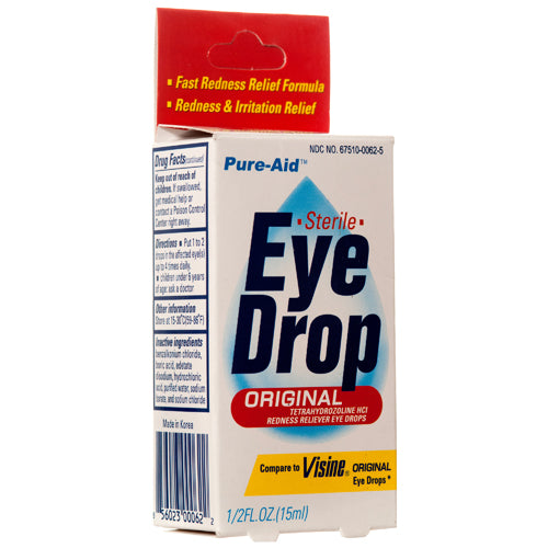 pure-aid eye drop original 15 ml -- 24 per case